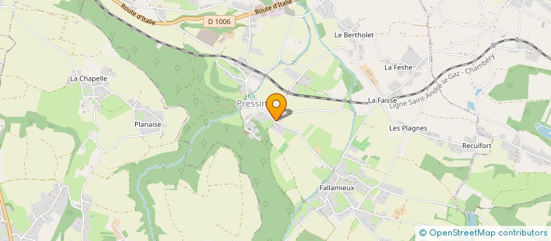 localisation de l'entreprise MADAME OPHELIE PELLORCE  PRESSINS