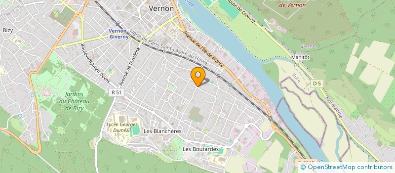 localisation de l'entreprise MADAME OPHELIE PELTIER  VERNON