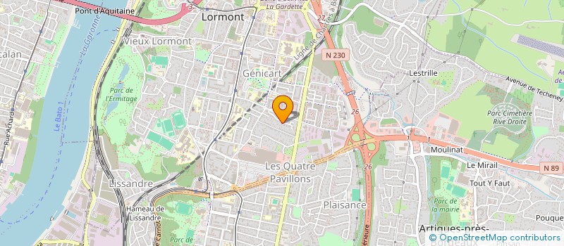 localisation de l'entreprise MADAME OPHELIE PEREIRA  LORMONT