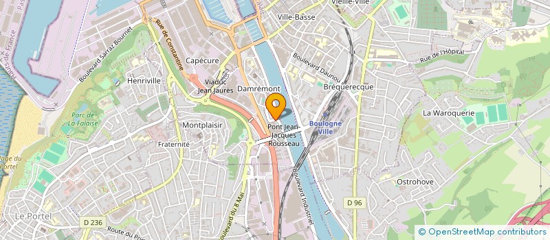 localisation de l'entreprise MADAME OPHELIE PERNAUD  BOULOGNE-SUR-MER