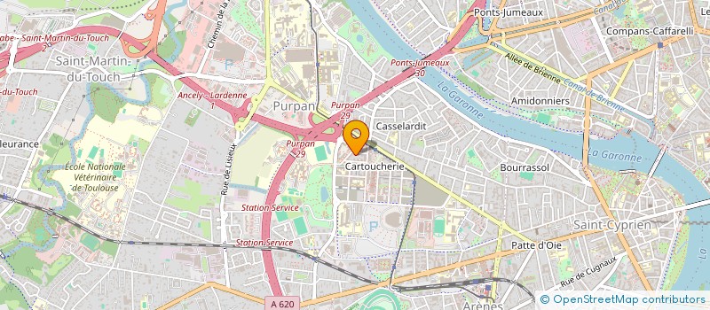 localisation de l'entreprise MADAME OPHELIE PERRAUD  TOULOUSE