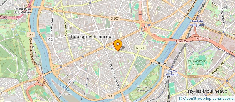 localisation de l'entreprise MADAME OPHELIE PETITEAU à BOULOGNE-BILLANCOURT