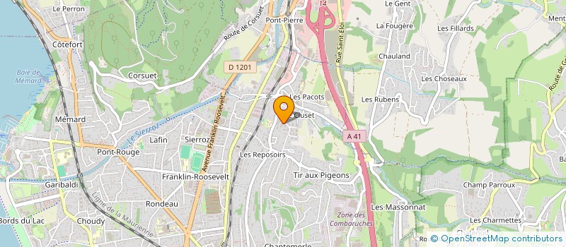 localisation de l'entreprise MADAME OPHELIE PIN  AIX LES BAINS