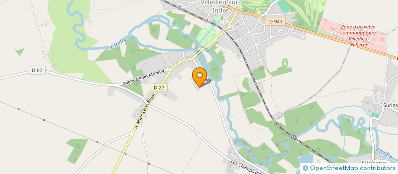 localisation de l'entreprise MADAME OPHELIE PINTON à VILLEDIEU-SUR-INDRE