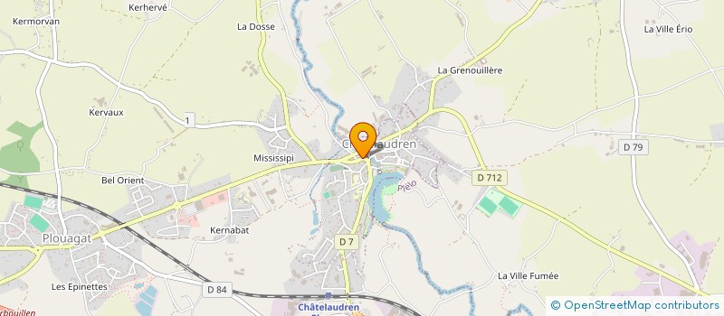 localisation de l'entreprise MADAME OPHELIE PIQUEREAU à CHATELAUDREN-PLOUAGAT