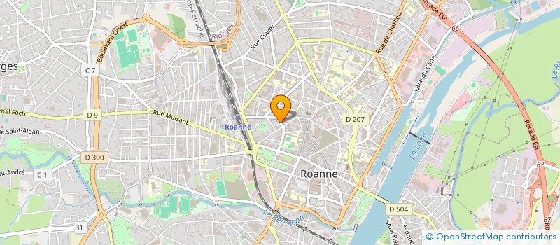 localisation de l'entreprise MADAME OPHELIE PLASSE à ROANNE
