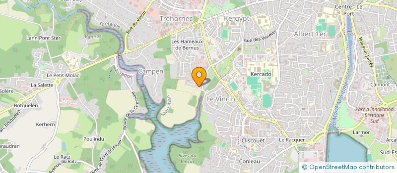 localisation de l'entreprise MADAME OPHELIE POTILLION à VANNES