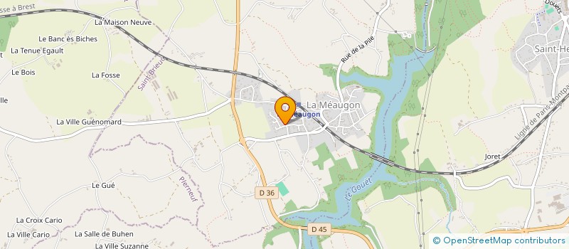 localisation de l'entreprise MADAME OPHELIE POTIN  LA MEAUGON