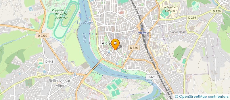 localisation de l'entreprise MADAME OPHELIE POULENAS à VICHY
