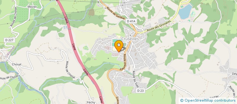 localisation de l'entreprise MADAME OPHELIE POURRAZ  CRUSEILLES