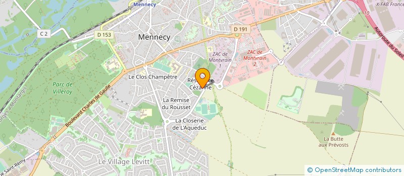 localisation de l'entreprise MADAME OPHELIE PRAT à MENNECY