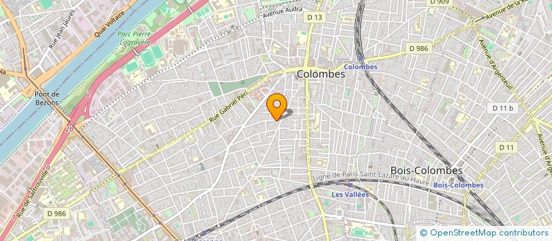 localisation de l'entreprise MADAME OPHELIE RAYMOND à COLOMBES