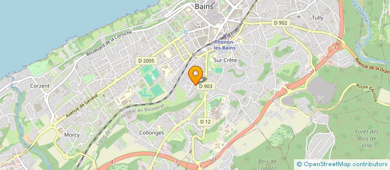 localisation de l'entreprise MADAME OPHELIE RENAUD à THONON-LES-BAINS