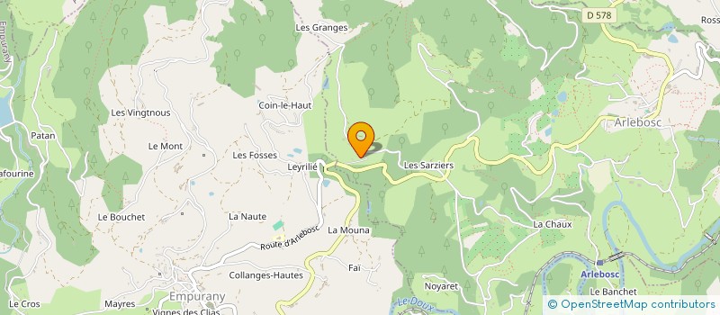 localisation de l'entreprise MADAME OPHELIE REY  ARLEBOSC