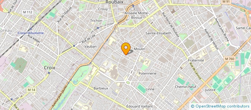localisation de l'entreprise MADAME OPHELIE RIEM à ROUBAIX