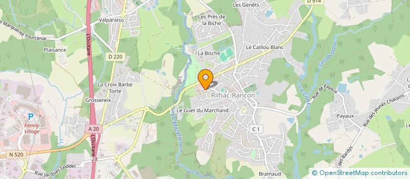 localisation de l'entreprise MADAME OPHELIE RIGAUT  RILHAC-RANCON