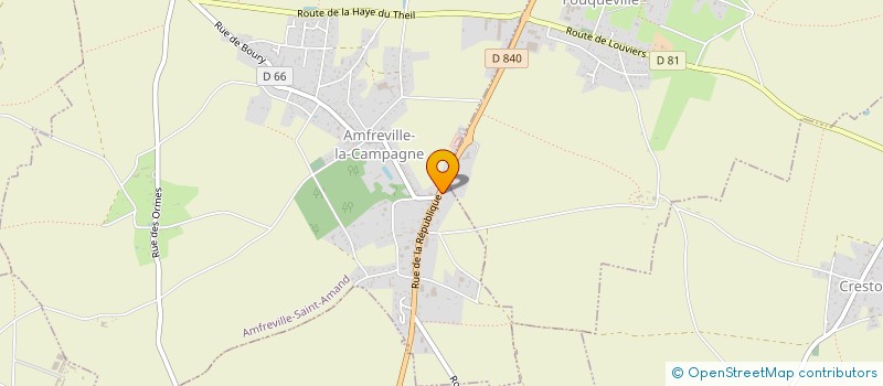 localisation de l'entreprise MADAME OPHELIE ROBERT  FOUQUEVILLE