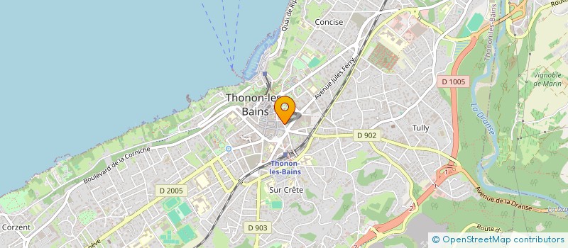 localisation de l'entreprise MADAME OPHELIE ROBIER à THONON-LES-BAINS