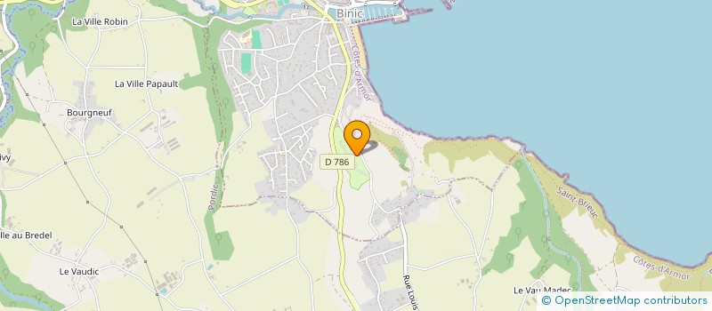 localisation de l'entreprise MADAME OPHELIE ROGER  BINIC-ETABLES-SUR-MER