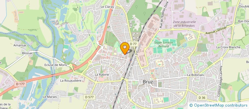 localisation de l'entreprise MADAME OPHELIE ROLLAND  BRUZ