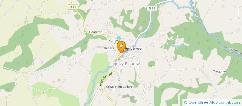 localisation de l'entreprise MADAME OPHELIE ROUARD  LOGUIVY-PLOUGRAS