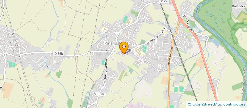 localisation de l'entreprise MADAME OPHELIE ROUJA  PINS-JUSTARET