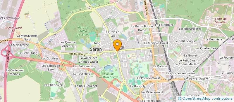 localisation de l'entreprise MADAME OPHELIE SALE à SARAN
