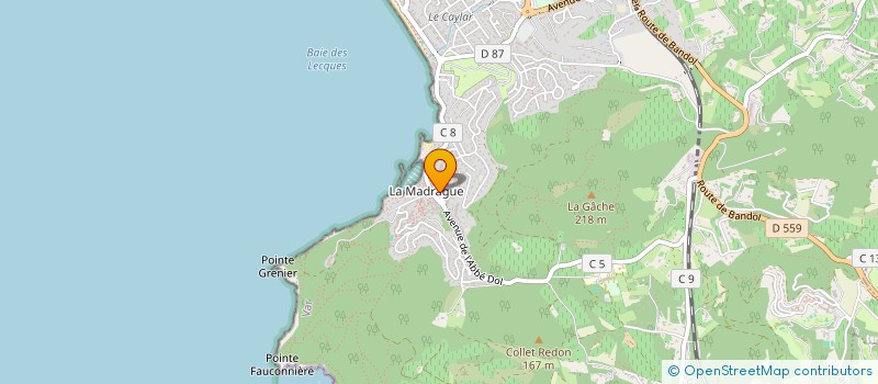 localisation de l'entreprise MADAME OPHELIE SANTI à SAINT-CYR-SUR-MER