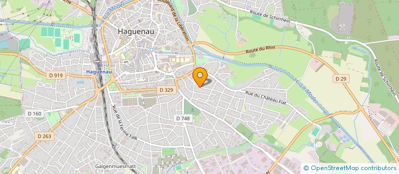 localisation de l'entreprise MADAME OPHELIE SCHMITT  HAGUENAU