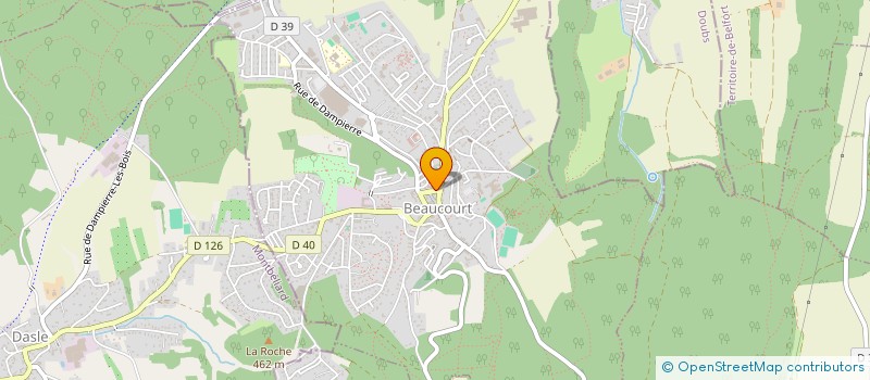 localisation de l'entreprise MADAME OPHELIE SEGUIN à BEAUCOURT