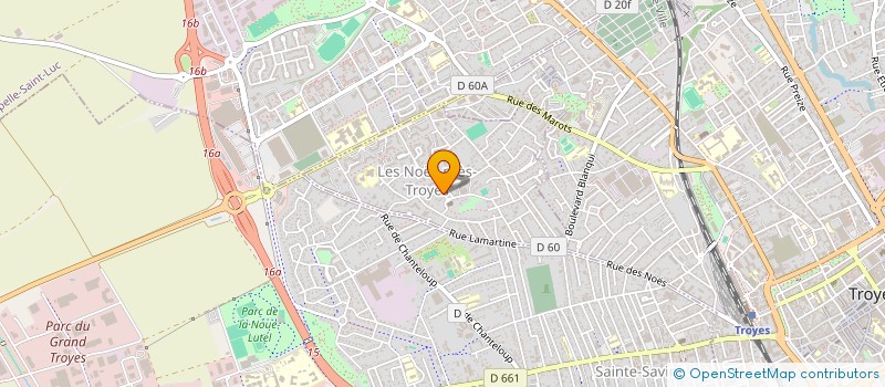 localisation de l'entreprise MADAME OPHELIE SENECAILLE  LES NOES-PRES-TROYES