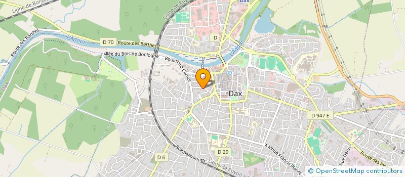 localisation de l'entreprise MADAME OPHELIE SOULIE à DAX