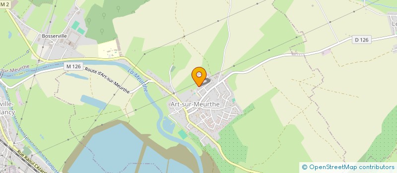 localisation de l'entreprise MADAME OPHELIE STRICHER  ART-SUR-MEURTHE