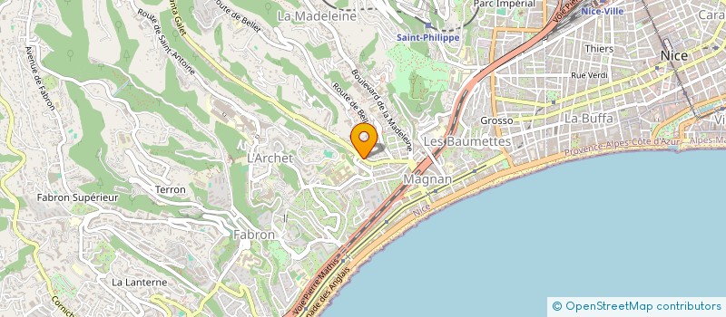 localisation de l'entreprise MADAME OPHELIE TABAYE à NICE