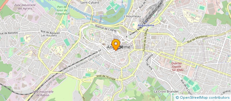 localisation de l'entreprise MADAME OPHELIE TARDIEUX à ANGOULEME