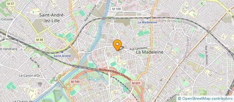 localisation de l'entreprise MADAME OPHELIE TERBY à LA MADELEINE