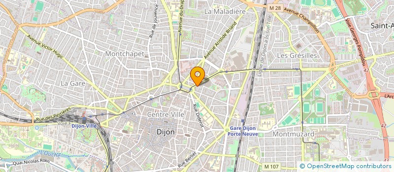 localisation de l'entreprise MADAME OPHELIE THIEBAULT  DIJON