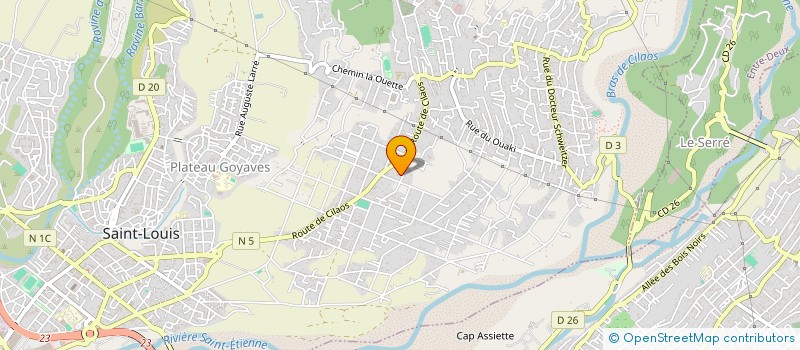 localisation de l'entreprise MADAME OPHELIE TIOUIRA à SAINT-LOUIS