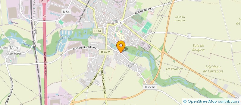 localisation de l'entreprise MADAME OPHELIE TRABOUILLET  ROYE