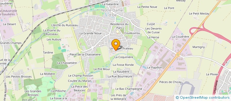 localisation de l'entreprise MADAME OPHELIE TURQUAIS  NOTRE-DAME-D'OE