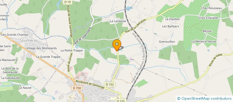 localisation de l'entreprise MADAME OPHELIE VAAS  MONTENDRE