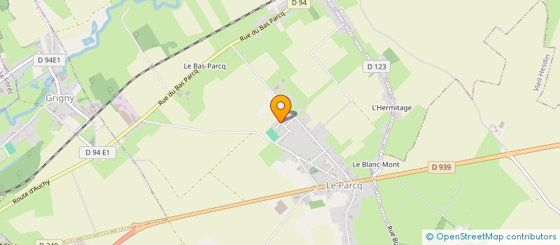 localisation de l'entreprise MADAME OPHELIE VASSEUR à LE PARCQ