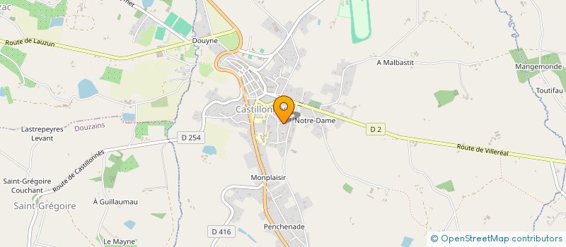 localisation de l'entreprise MADAME OPHELIE VIDAL  CASTILLONNES
