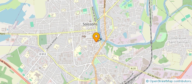 localisation de l'entreprise MADAME OPHELIE VOIDET à SOISSONS