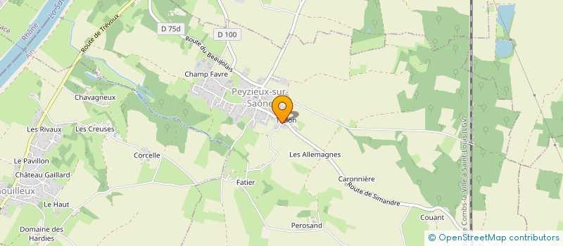 localisation de l'entreprise MADAME OPHELIE VOIRET à PEYZIEUX-SUR-SAONE