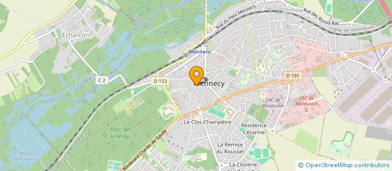 localisation de l'entreprise MADAME OPHELINE RABIER à MENNECY