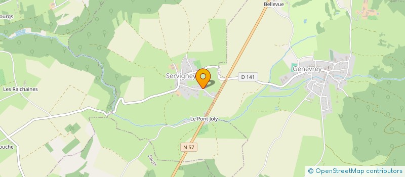 localisation de l'entreprise MADAME OPHELY CLEMENT  SERVIGNEY