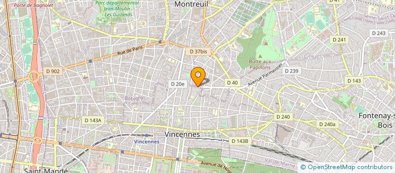 localisation de l'entreprise MADAME ORANE CHAVARIBEYRE  VINCENNES