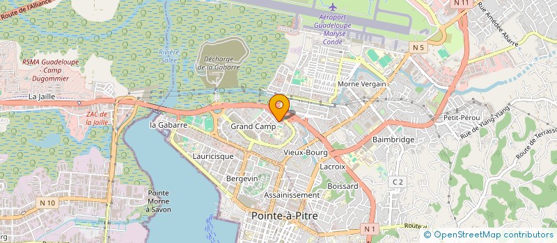 localisation de l'entreprise MADAME ORANE ELISABETH  LES ABYMES