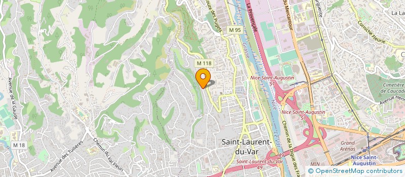 localisation de l'entreprise MADAME ORANE GRIMA à SAINT-LAURENT-DU-VAR
